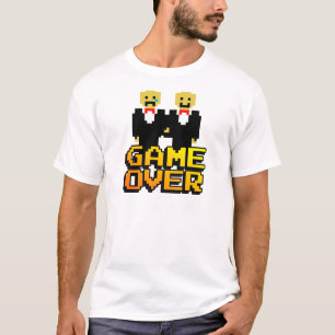 "Game Over" Ehe (schwul, 8-bit) T-Shirt