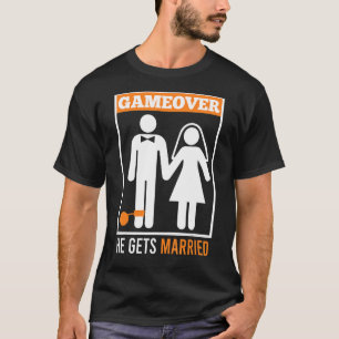 Game over Ehemann Bräutigam Junggesellenparty T-Shirt