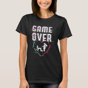 Game over - Funny Briand Groom Bachelor Party D T-Shirt