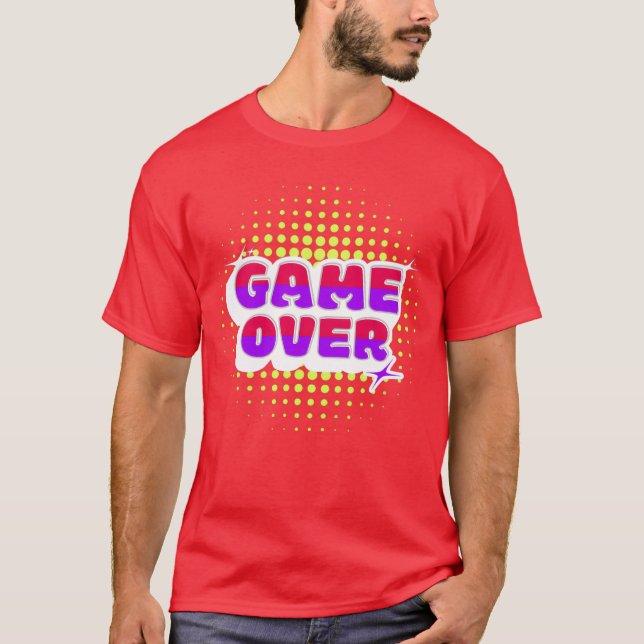 GAME OVER GAME LOVERSHIRT Freund T-Shirt (Vorderseite)
