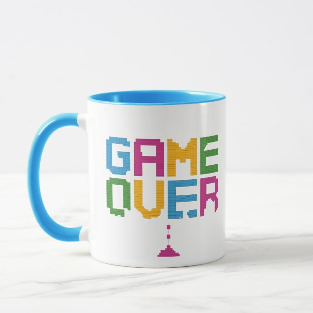 Game Over Gamer Mug – Retro Pixel Gaming Coffee  Tasse (Links)