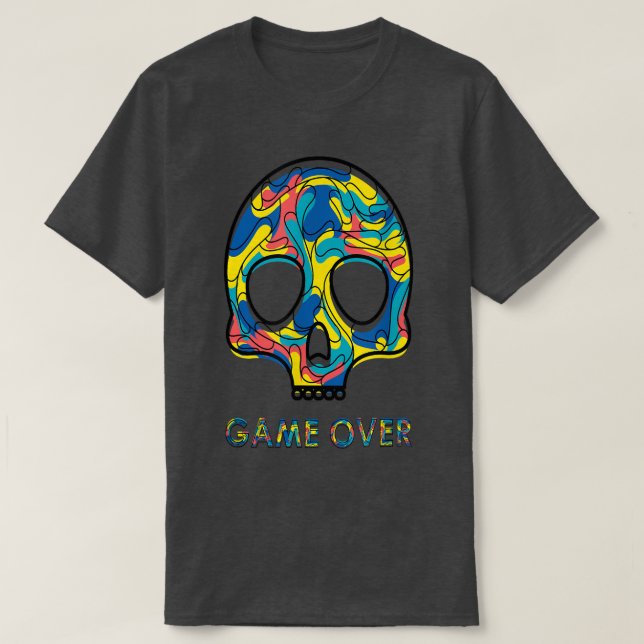 Game Over  Games loves  T-Shirt (Design vorne)