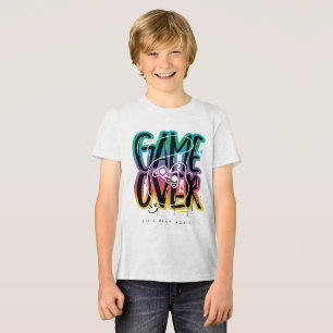 Game over Graffiti Joystick Gamer Tri-Blend Shirt