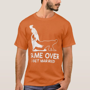 Game over Junggesellenabschied Braut und Bräutigam T-Shirt