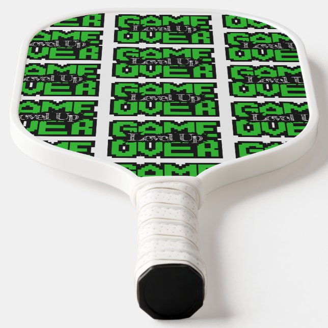 Game Over, Level Up: Retro-Pixel-Sandbox-Abenteuer Pickleball Schläger (Ablage )