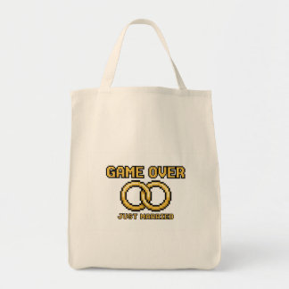 Game Over Married Funny Tote Bag Tragetasche