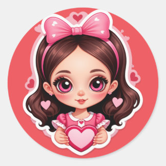 Game Over? Never Love Runder Aufkleber