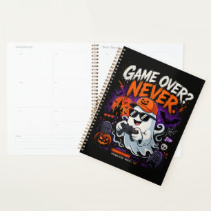 Game Over Nie Lustiger Gamer-Geist Halloween Planer