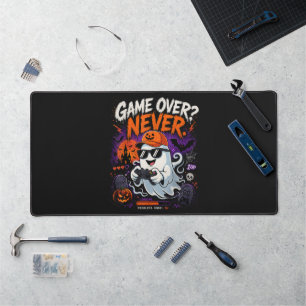 Game Over Nie Lustiger Gamer-Geist Halloween Schreibtischunterlage