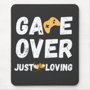 Game Over – Nur Liebe für Gamer-Kunst Mousepad