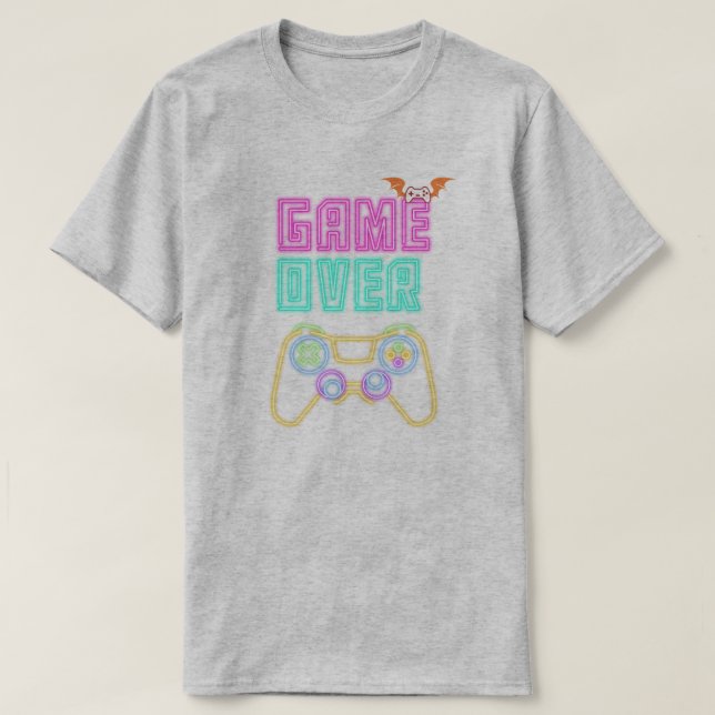 "Game Over" Retro Video Game T-Shirt (Design vorne)