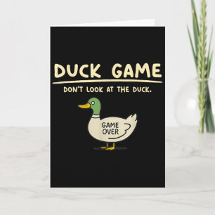 Game Over Schau Dir Die Enten-Geschenke Für Männer Karte