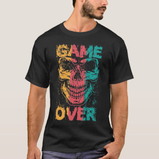 Game Over Skull  T-Shirt