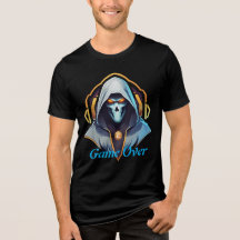 "Game Over Skull T - Shirt Design"