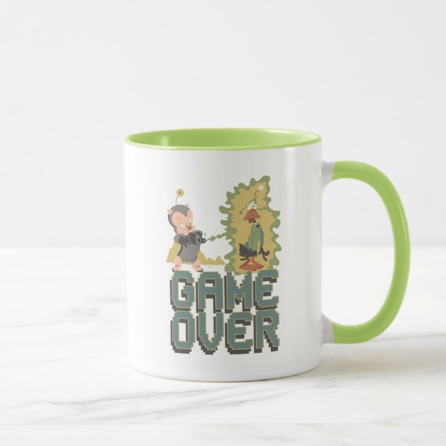 "Game Over" Space Cadet & Duck Dodgers Tasse (Rechts)