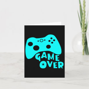 Game Over Videospieler-Shirt  Karte