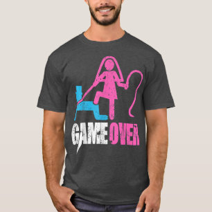 Game Over Wedding Bride and Groom Bachelor Party  T-Shirt