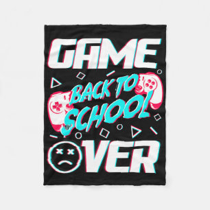 Game Over Zurück zur Schule Erster Schultag unterr Fleecedecke