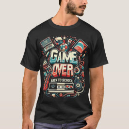 Game Over, Zurück zur Schule: Retro-Gaming und Wis T-Shirt