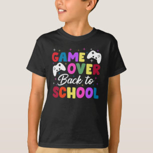 Game Over Zurück zur Schule T-Shirt