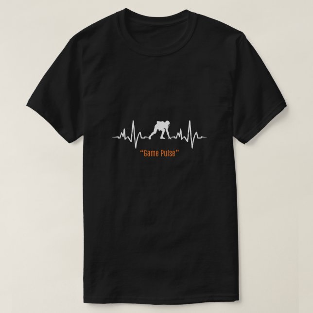 Game Pulse Gamer Shirt with Heartbeat Design (Design vorne)