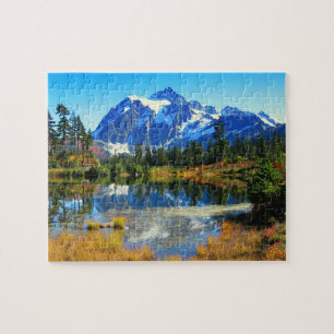 Game Puzzle-Mountain Lake Puzzle