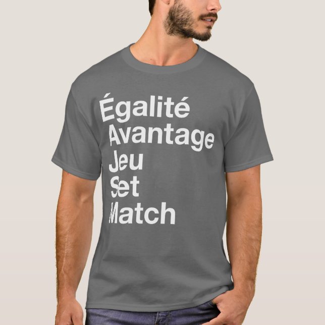 Game Set Match-Geschenk T-Shirt (Vorderseite)