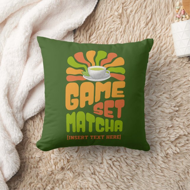 GAME SET MATCHA Spaß Latte Drinker Kissen (Decke)