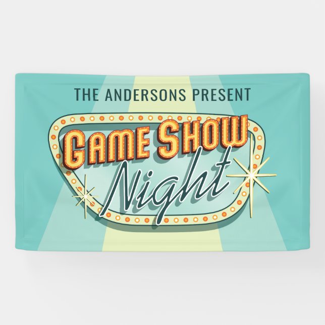 Game Show Night Party Banner (Horizontal)