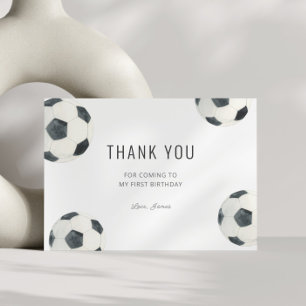 Game Time Soccer Football Boy Geburtstag Dankeskarte
