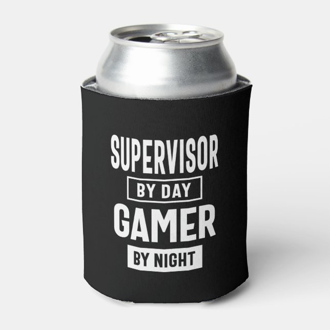 Game und Supervisor - Jobtitel Dosenkühler (Kanne Vorderseite)