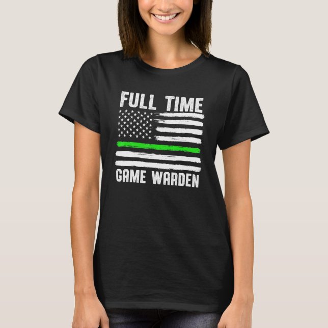Game Warden Conservation Officer 18 T-Shirt (Vorderseite)
