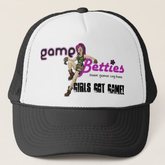 GameBetties hat_Black Truckerkappe