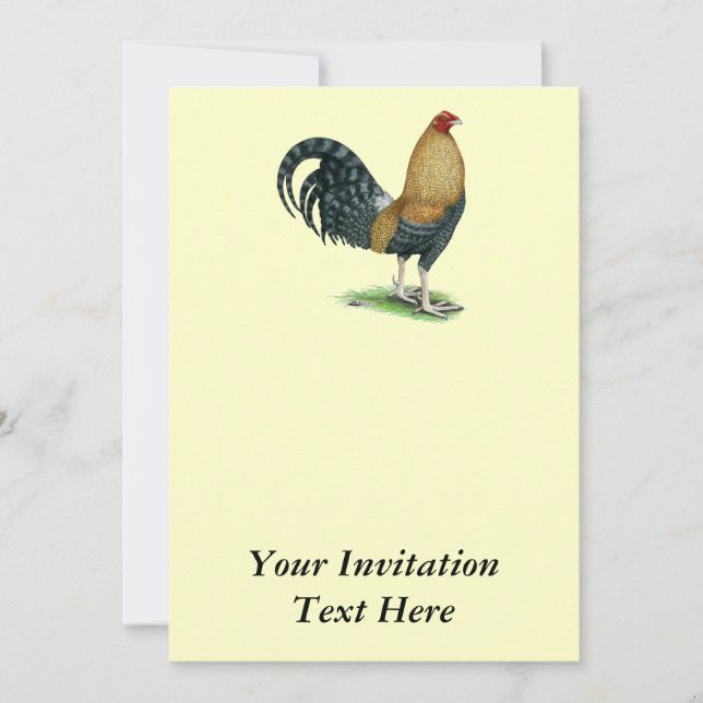 Gamecock: Dom oder Crele Einladung (Vorderseite)