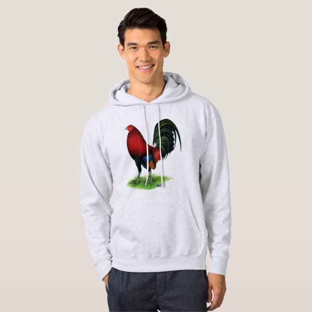 Gamecock: Dunkelrot Hoodie (Vorne ganz)
