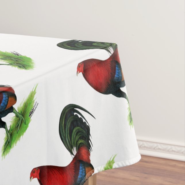 Gamecock:Dunkelrot Tischdecke (Beispiel)