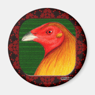 Gamecock gerahmt magnet