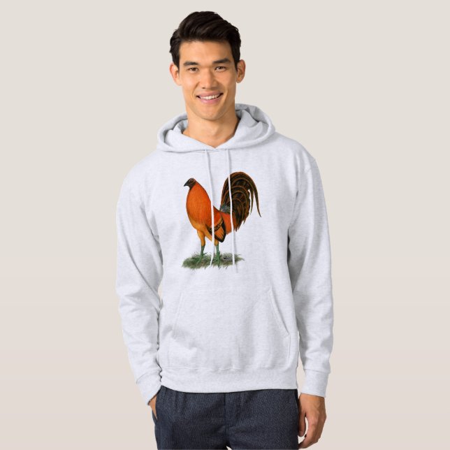 Gamecock Ginger Red Rooster Hoodie (Vorne ganz)