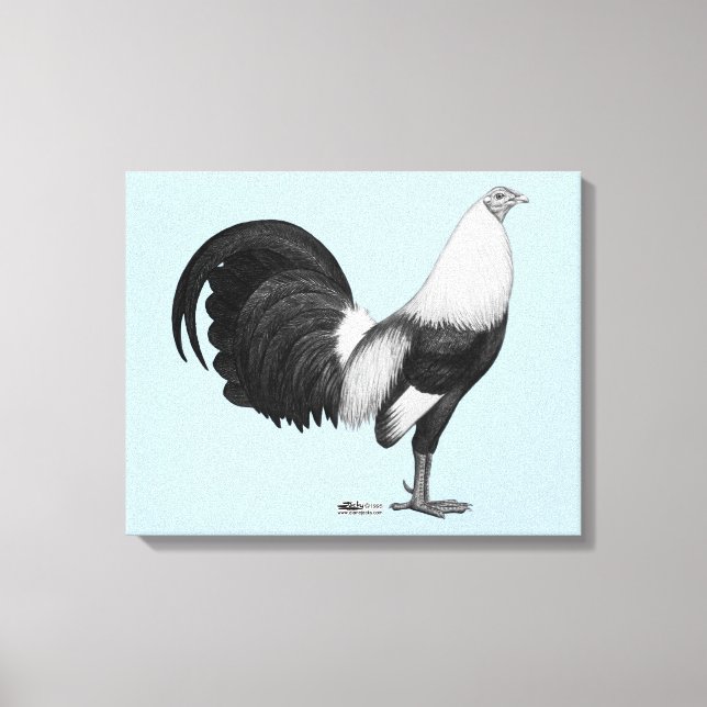 Gamecock Gray Duckwing Leinwanddruck (Vorderseite)
