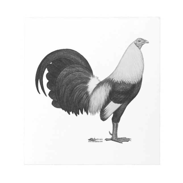 Gamecock Grey Duckwing Notizblock (Vorderseite)