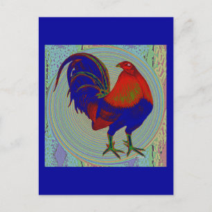 Gamecock: Impressionist Rooster Postkarte