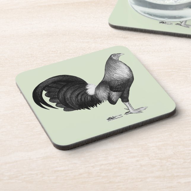 Gamecock Red Hatch Getränkeuntersetzer (Linke Seite)