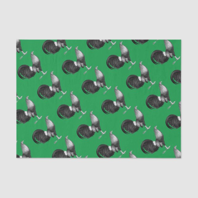 Gamecock Red Hatch Seidenpapier (Vorderseite)