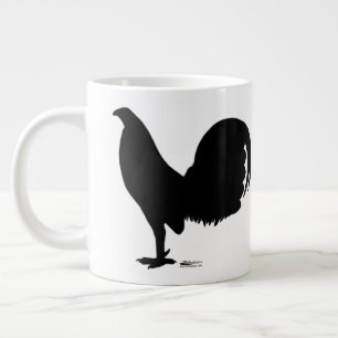 Gamecock-Rooster-Silhouette Jumbo-Tasse