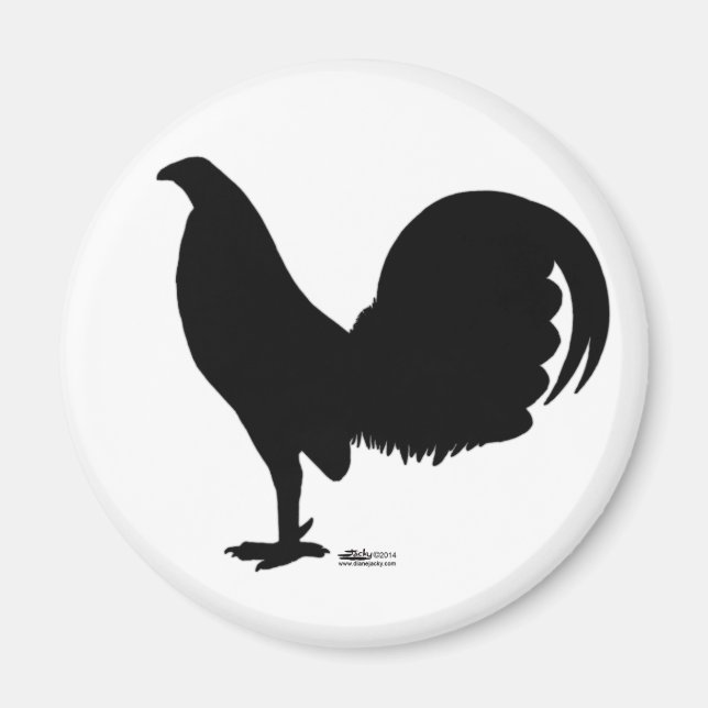 Gamecock Rooster-Silhouette Magnet (Vorne)