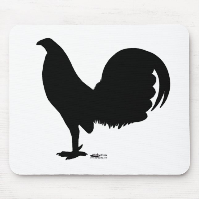 Gamecock Rooster-Silhouette Mousepad (Vorne)