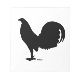 Gamecock Rooster-Silhouette Notizblock