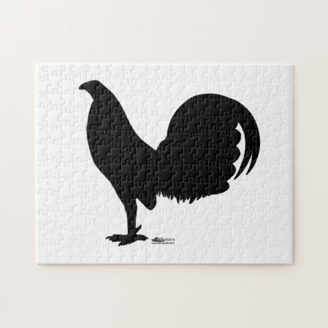 Gamecock Rooster-Silhouette Puzzle (Horizontal)