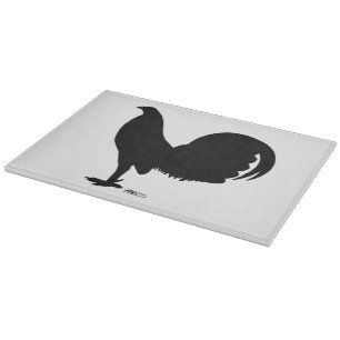 Gamecock Rooster-Silhouette Schneidebrett