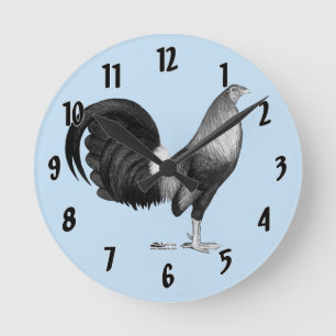 Gamecock Rotfisch Runde Wanduhr